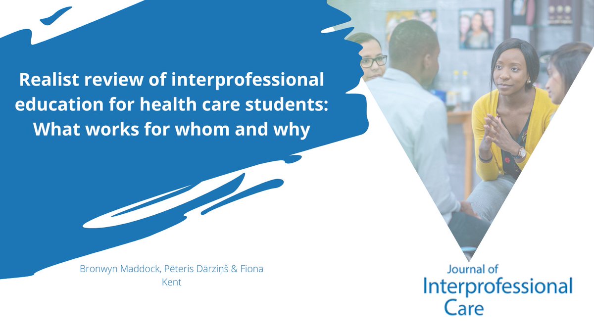 How does IPE contribute to the desirable development of collaborative practitioners? This new, realist review looks at this further tandfonline.com/doi/full/10.10… #IPE #Research #Healthworkers