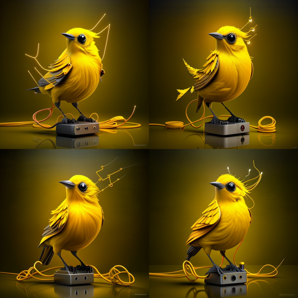 Aristo2Victoria's tweet photo. @midjourney_ai 
Electro bird 🐥 https://t.co/8hix27zUXk