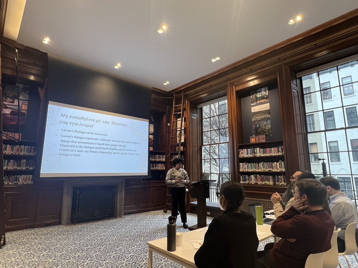 Tara Christie Kinsey (@tara_kinsey) on Twitter photo This <a href="/hewittschool/">The Hewitt School</a> senior, who is an accomplished Classics scholar, is mapping out a continuity of gender non-conformity using a variety of sources, including Ancient Egypt, Greece, and Rome, as well as 18-19th Century New York City. Amazing scholarship and mastery. This <a href="/hewittschool/">The Hewitt School</a> senior, who is an accomplished Classics scholar, is mapping out a continuity of gender non-conformity using a variety of sources, including Ancient Egypt, Greece, and Rome, as well as 18-19th Century New York City. Amazing scholarship and mastery.