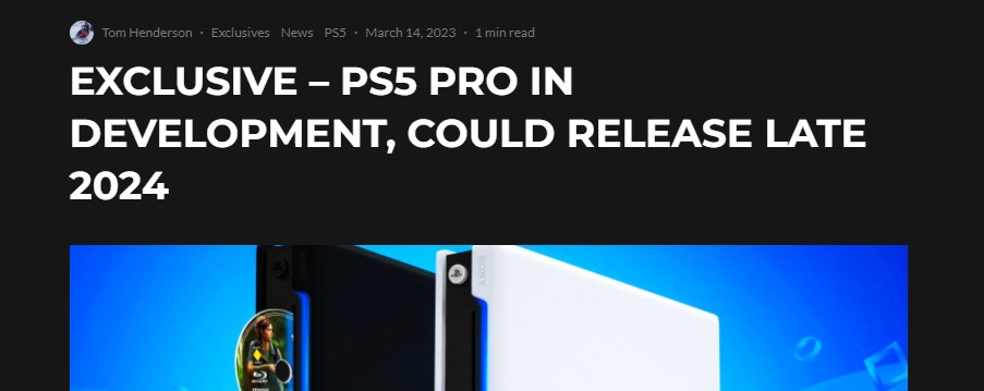 EXCLUSIVE - PS5 Pro in Development, Could Release Late 2024