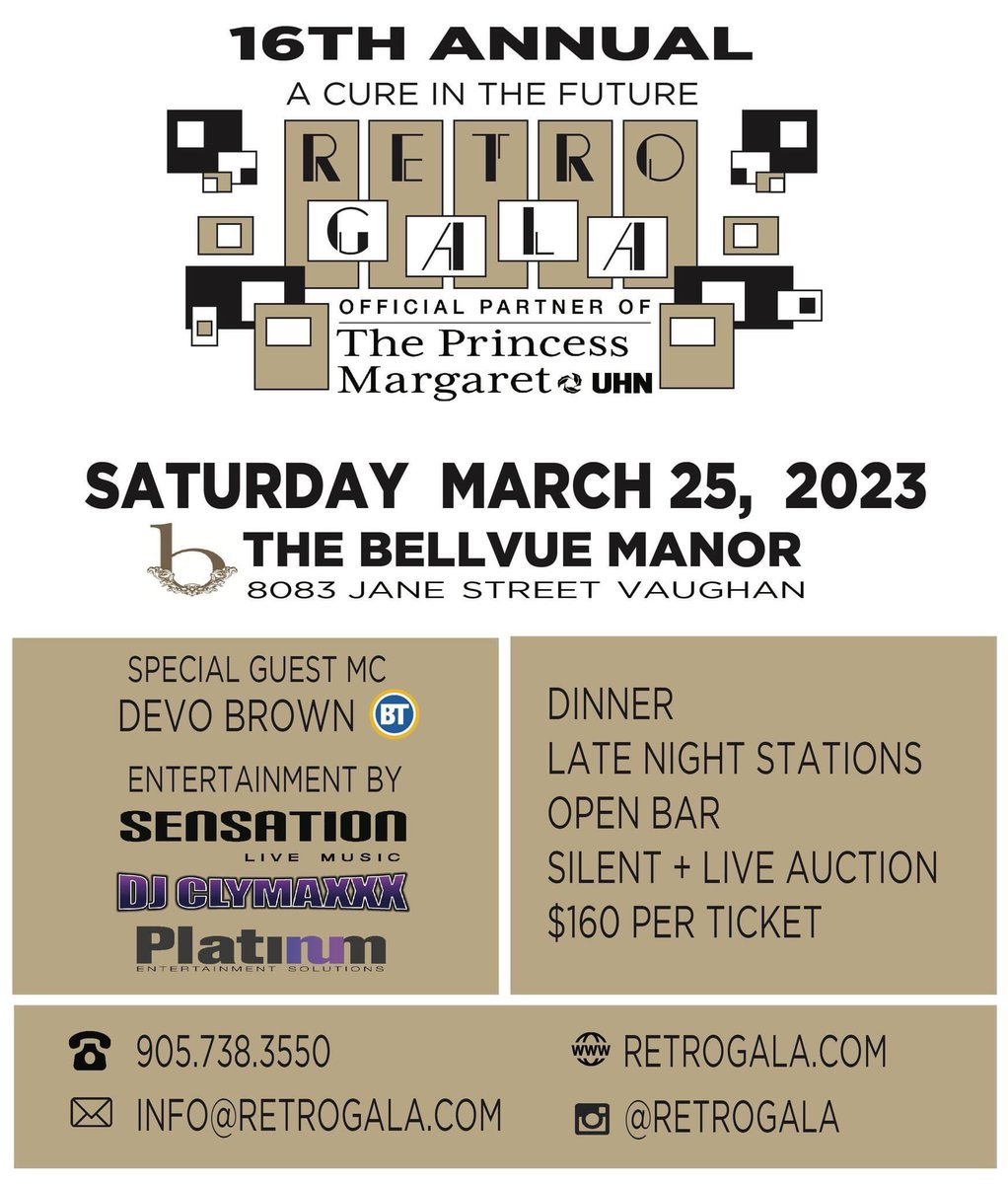 retrogalacure's tweet photo. Call 905-738-3550 for Tickets today https://t.co/BBrQIdwV6d