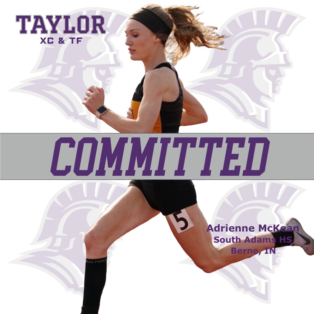 We are excited to welcome Adrienne McKean of South Adams HS to the Taylor XC/TF family!