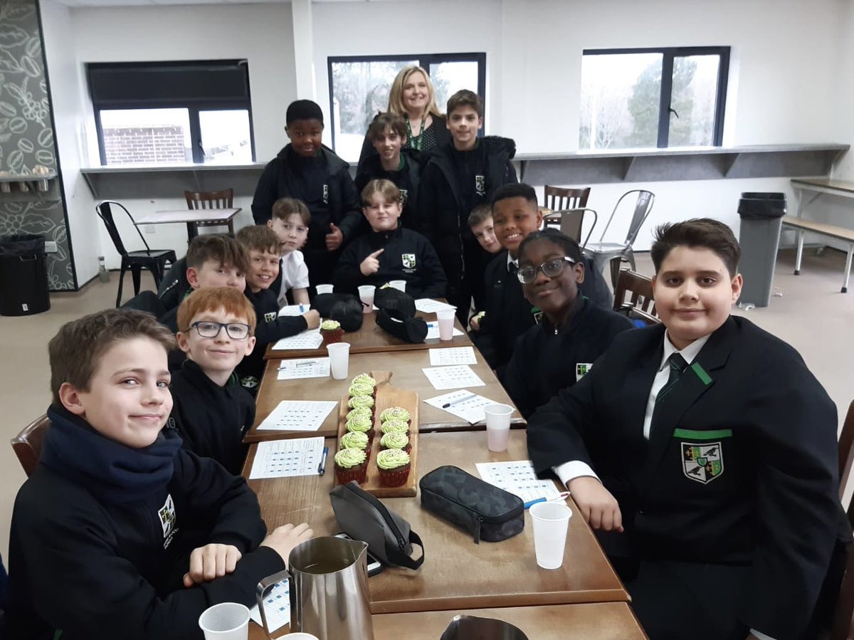 rw_school's tweet photo. Some more fantastic Year 7 students enjoying our monthly ‘Birthday Break' with our Headteacher, Ms Lester. Happy Birthday to you all! #RWS7 #Feedback https://t.co/9qXpTz6swJ