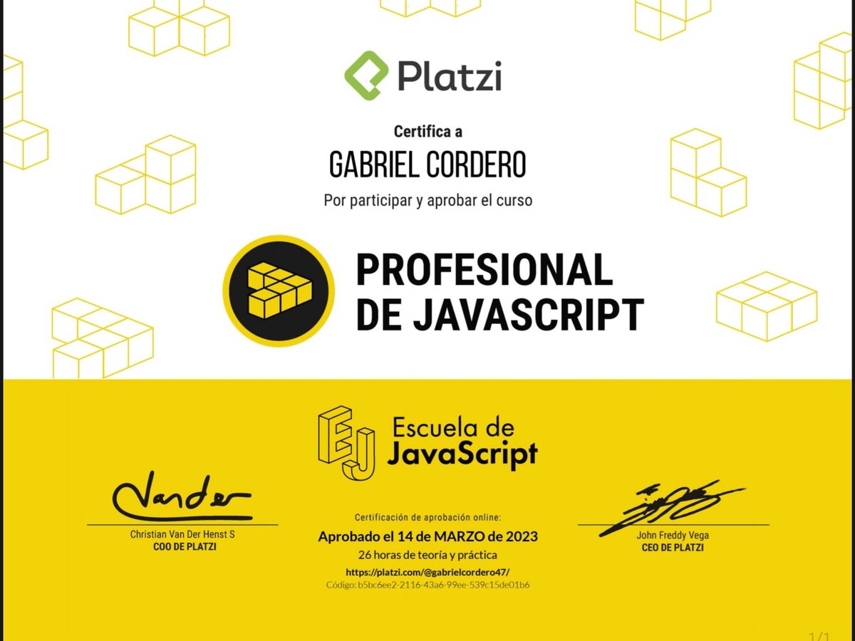 Gabriel_coder47's tweet image. One more for the collection 😉.

#codinglife #platzi #typescript #webdevelopment #learntocode