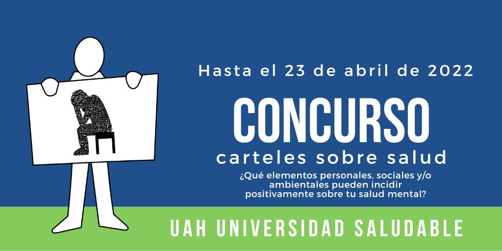 EcocampusUAH's tweet photo. Esta edición del certamen está enfocada en la salud mental, desde la pregunta: ¿Qué elementos personales, sociales y/o ambientales pueden incidir positivamente sobre tu salud mental?
Escríbenos a ecocampus@uah.es y te enviamos las bases del concurso!
@de_uah
#UAHunisaludable https://t.co/M3ry14ItpW