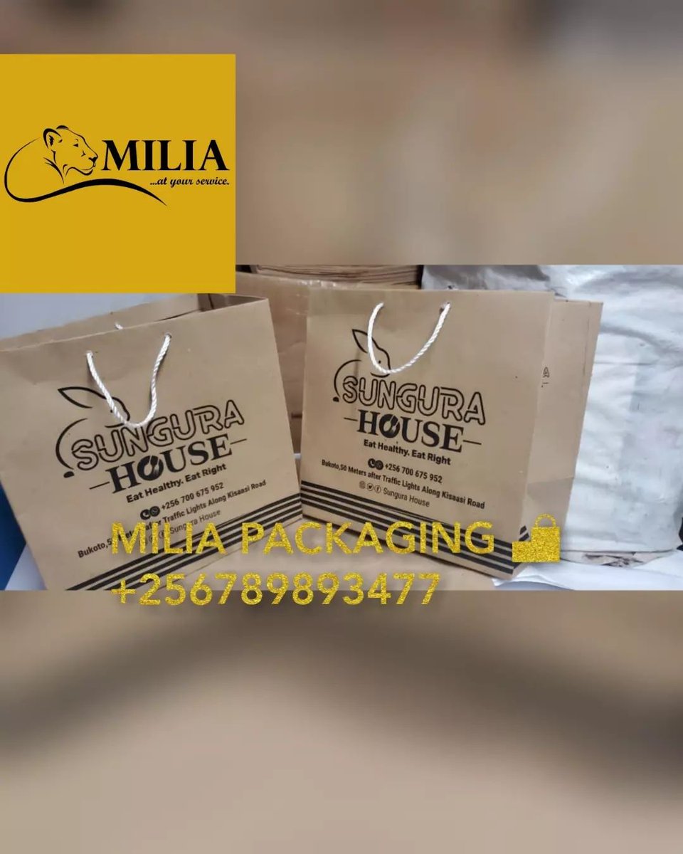 milia_packaging's tweet photo. Thank you @SunguraHouse for always supporting us.
Visit and eat from Sungura House: they are located in Bukoto after the Traffic Lights on the left as you're heading to Kisasi
Contact them:0756158334

Also for all your packaging:  DM us 

*At Your Service 🛍️* https://t.co/VfVamshAjL