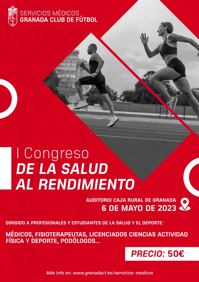 GranadaCF_Salud's tweet photo. 🥼 𝐈 𝐂𝐎𝐍𝐆𝐑𝐄𝐒𝐎 𝐃𝐄 𝐋𝐀 𝐒𝐀𝐋𝐔𝐃 𝐀𝐋 𝐑𝐄𝐍𝐃𝐈𝐌𝐈𝐄𝐍𝐓𝐎

🗓 6 de mayo de 2023
📍 Auditorio Caja Rural de Granada
💰 50€

🔗 Más info en: https://t.co/TYNOeitBBR

#𝙎𝙖𝙡𝙪𝙙𝙂𝙧𝙖𝙣𝙖𝙙𝙖𝘾𝙁 🇦🇹 https://t.co/BlOvHHZ0Sa