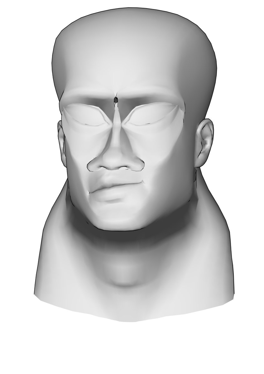 頭部モデルのテスト
ボーボボぽいものが出来た!
やってることが小学生並みだ! 