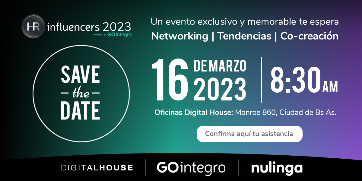 #BuenMartes a todos. Se viene #HRInfluencers 2023 en la sede de <a href="/_digitalhouse/">Digital House</a>.
👉Contaremos con un panel de primera para debatir sobre estrategias de #EmployeeExperience y cómo crear valor para los colaboradores.
Para participar, pueden inscribirse acá➡mktg.gointegro.com/ar-confirmacio…
