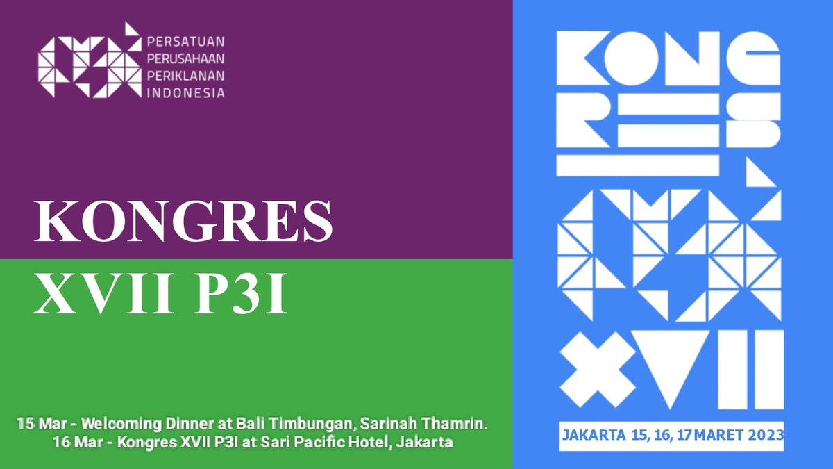 Kongres XVII P3I
"Create Impact"
15-16 Maret 2023
Sari Pacific Hotel Thamrin

Pengda Aceh Pengda Sumut Pengda Sumbar Pengda Riau Pengda Lampung Pengda DKI Jaya Pengda Jabar Pengda Jateng Pengda Jatim Pengda Yogyakarta Pengda Bali Pengda Kalbar Pengda Kepri Pengda Sulsel