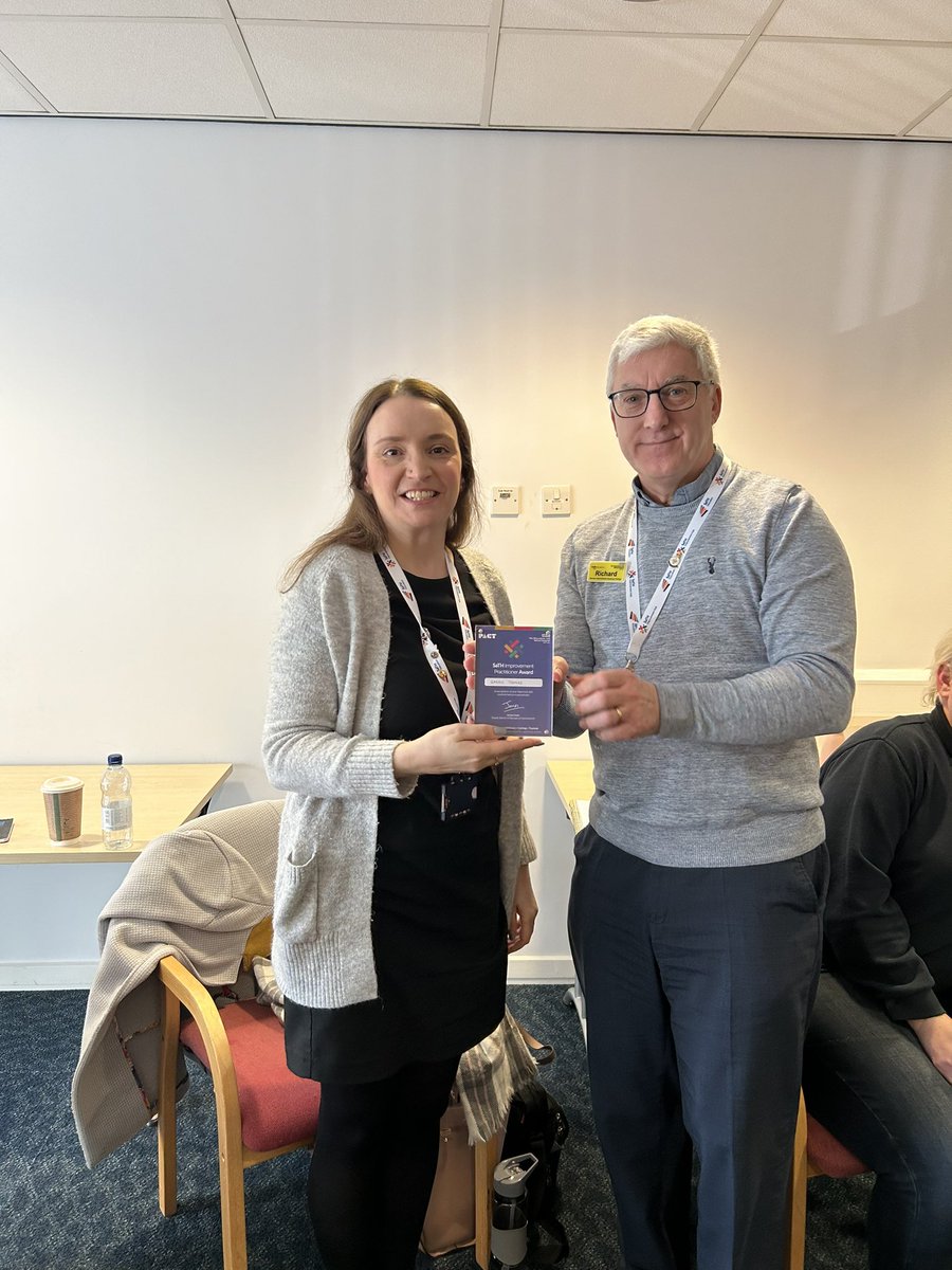 SaTHImprovement's tweet image. A massive well done to our wonderful Sarah and Ash receiving their blocks for successful completion of the Improvement Practitioner course. It’s been a pleasure and we can’t wait to hear what you have planned next! #improvement #sath #practitioners