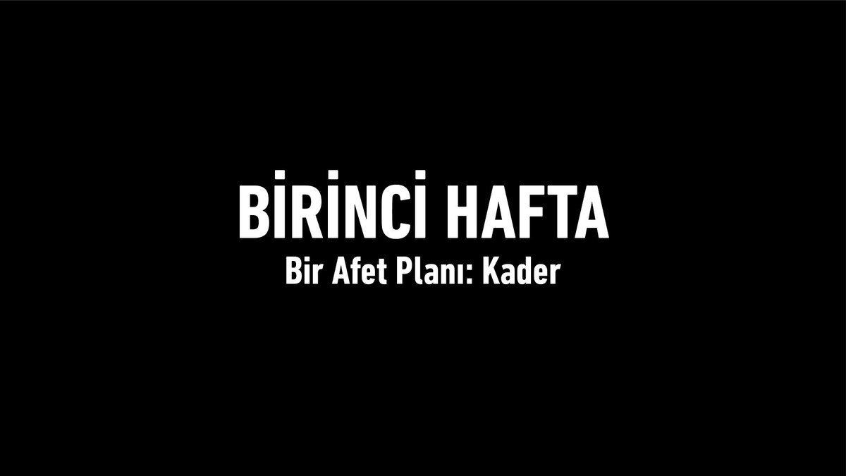 Not Defteri #2 - Bir Afet Planı: Kader youtu.be/BMncoMHUn3o