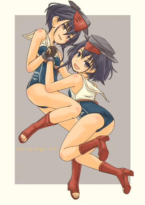 伊13&伊14#艦これ 