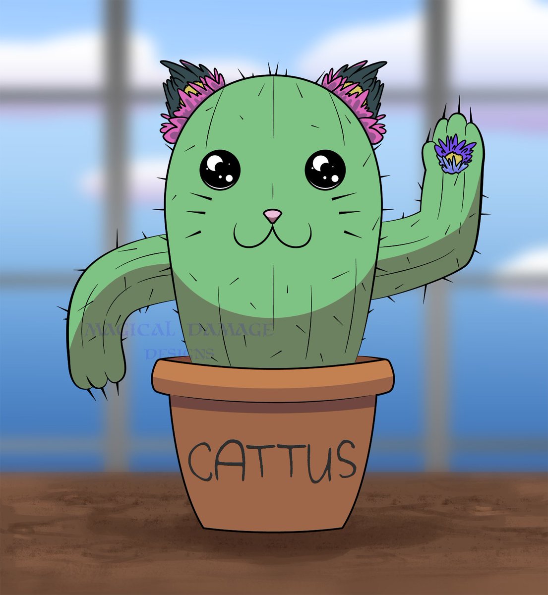 Magical_Damage's tweet photo. Cattus 🌵
.
#MagicalDamageDesigns #design #Cat #Cactus  #cute #designers #art #artwork #artist #ArtistOnTwitter #florida #FYP https://t.co/x5jsJz7V4Z