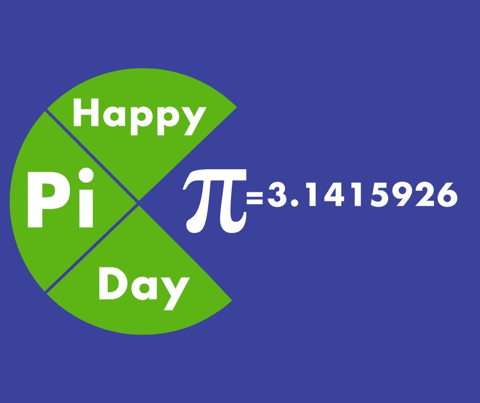 Today is #PiDay, a day to celebrate the mathematical constant π (and enjoy some delicious pie, of course)!
