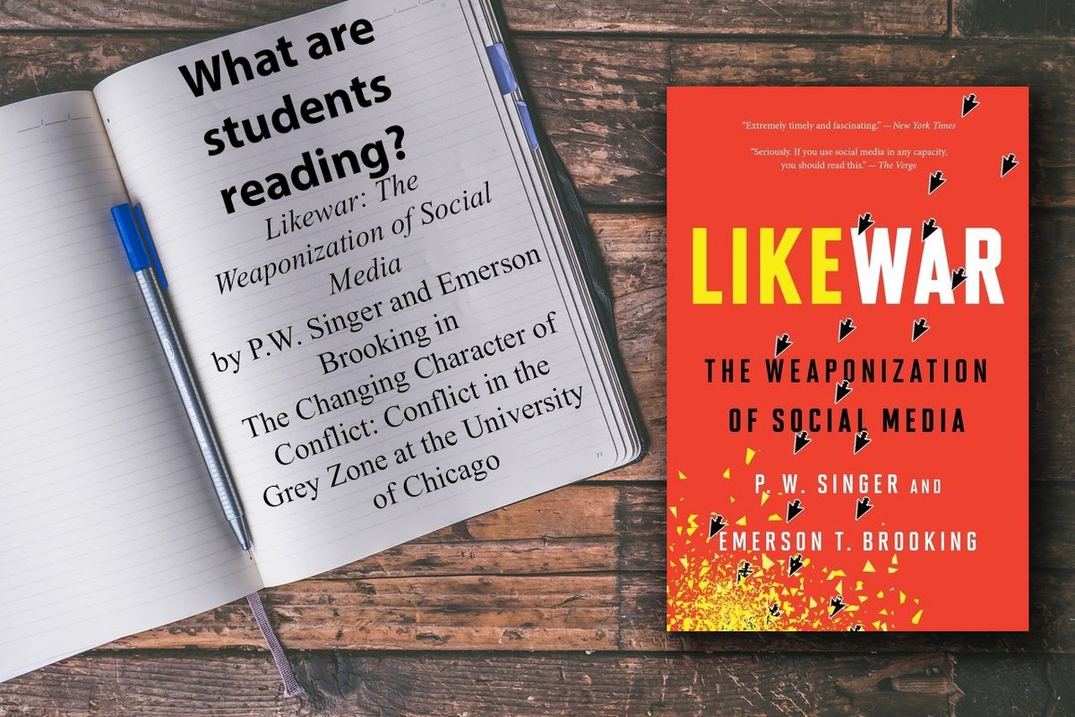 HarperAcademic's tweet image. P. W. Singer and Emerson Brooking tackle the mind-bending questions that arise when war goes online and the online world goes to war in their book, LIKEWAR. Learn more at our book page: fal.cn/3wz3L #courseadoption