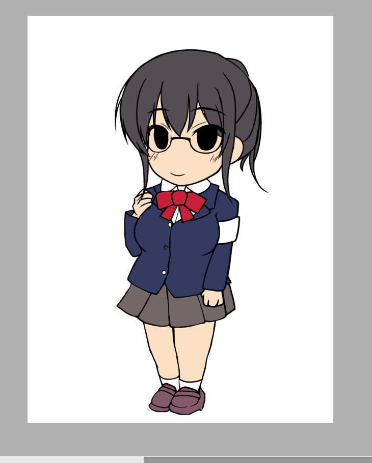 続SDキャラ作業中〆('ー`)b
地味っ子コンビいい感じに地味ぽく描けたんごw 