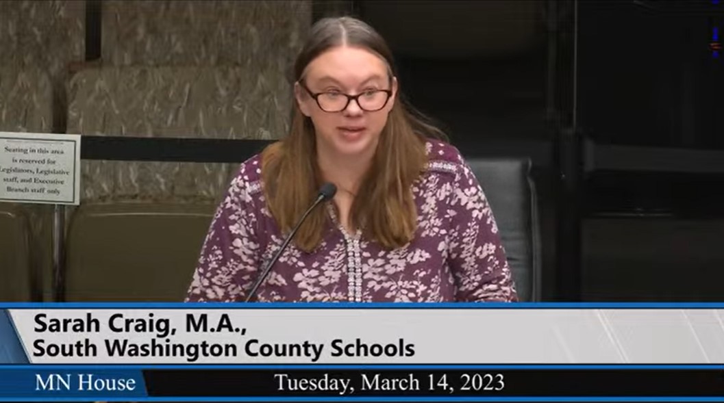 EducationMN's tweet photo. Early learning educators are teachers, too. They deserve the same salary and benefits as other licensed colleagues but are treated differently due to state statute. That needs to change, South Washington County pre-K teacher Sarah Craig tells #mnleg. https://t.co/8DN8daoxNo