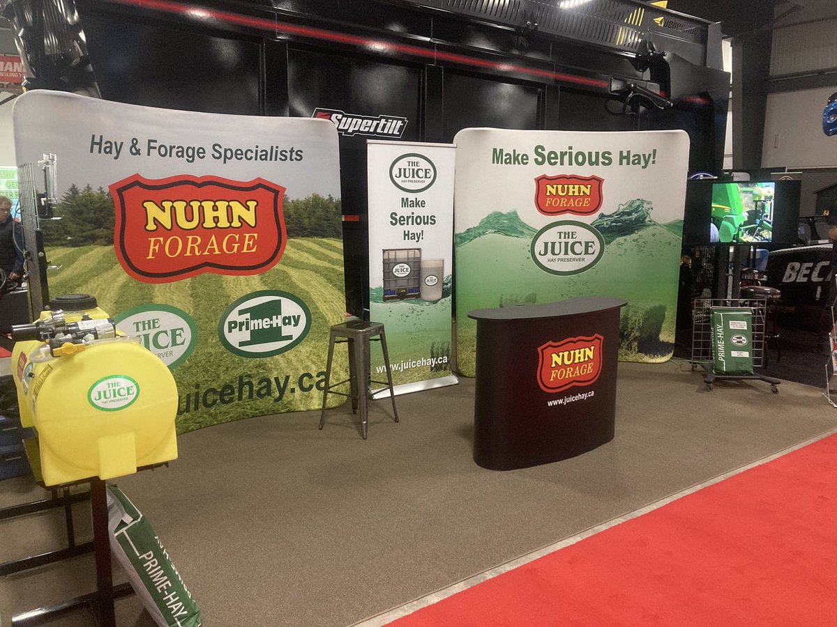 NuhnForage's tweet photo. πThis week weβre in Ottawa at the Ottawa Valley Farm Show! Located in Hall 3, weβd love to see you! π¨
#TheJuice #MakeSeriousHay #JuiceKeepItCool #MadeInCanada #CanadianAgriculture #OVFS23 #Hay23 https://t.co/Fevkh9bfw9
