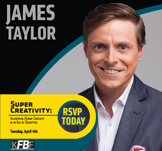 Creativity- the distinct human competitive advantage- takes work to hone. 

Next week, our members and other #FamilyBusinesses are putting in the work with the aid of @JamesTalor_me.

RSVP today to join us as we unlock the creative potential of our teams!
wichita.edu/super-creativi…