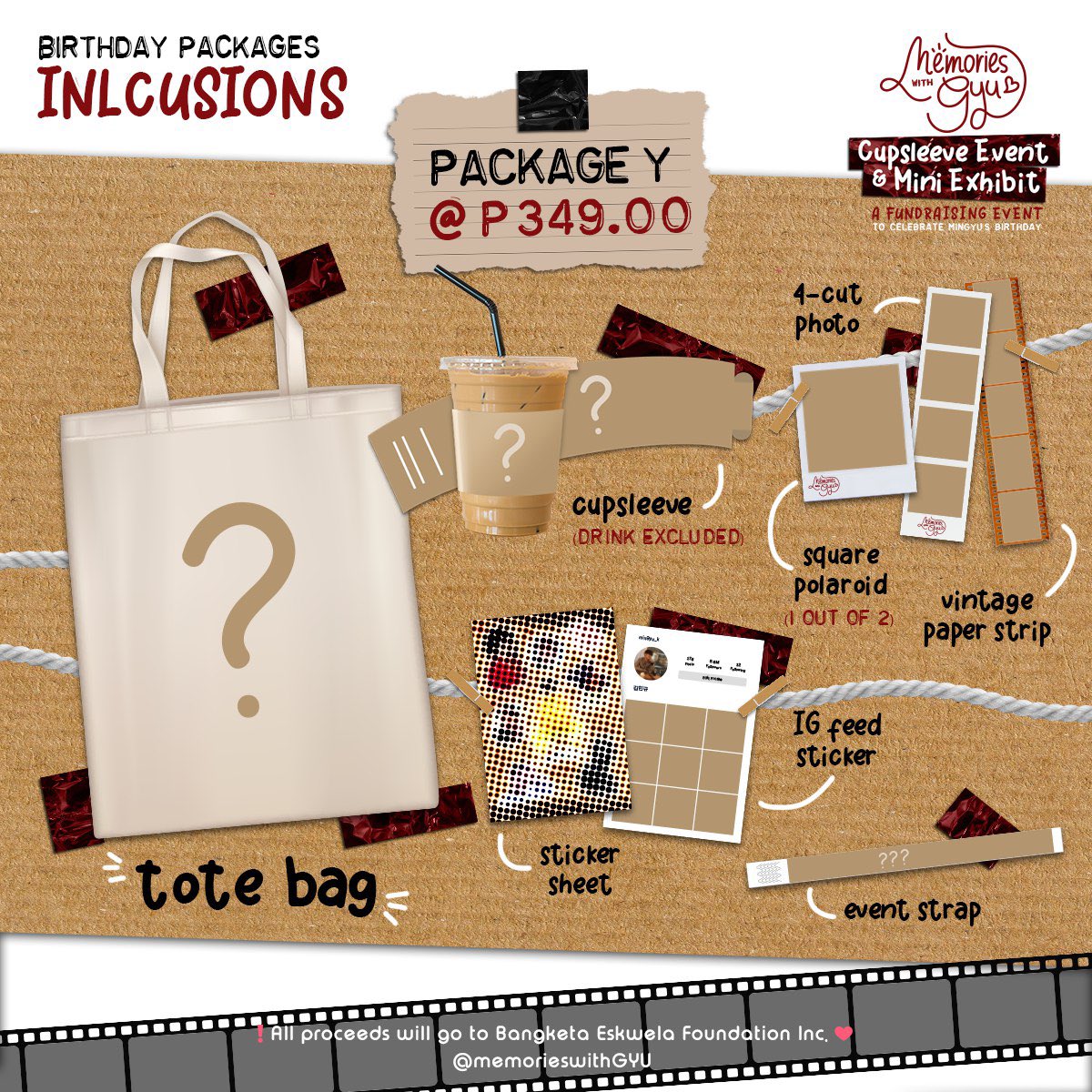memorieswithGYU's tweet photo. Too much stuff to bring? We totes got you! Get our Birthday Package Y for a specially designed tote bag that can hold all your essentials! 

Registration for #MemoriesWithGYU ends next week.! All proceeds of this event will be donated to BEF Inc.

🔗 : https://t.co/OM4T0Mab9y https://t.co/npJjag2nQn