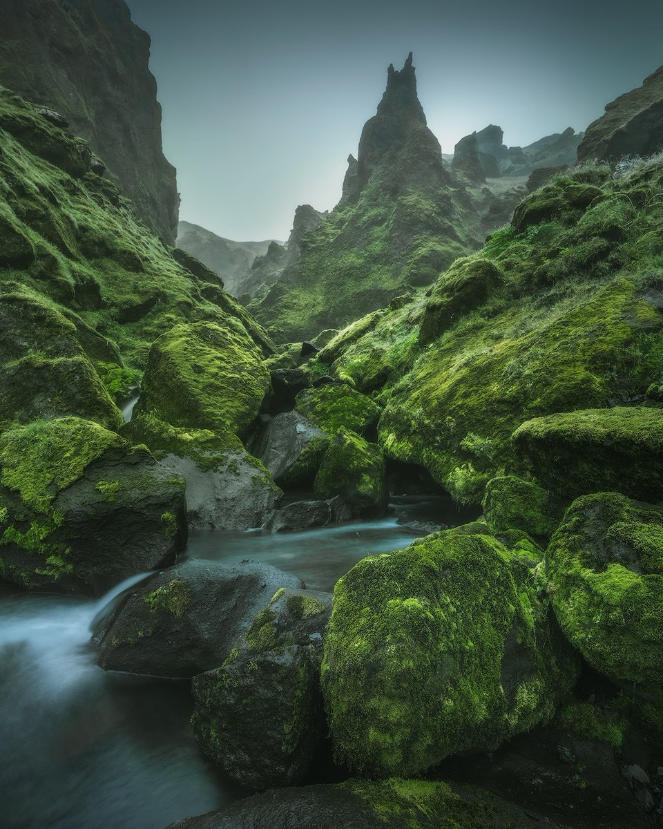 Dramatic cliffs in Thakgil in South Iceland ⛰️ 

#iceland #icelandtravel