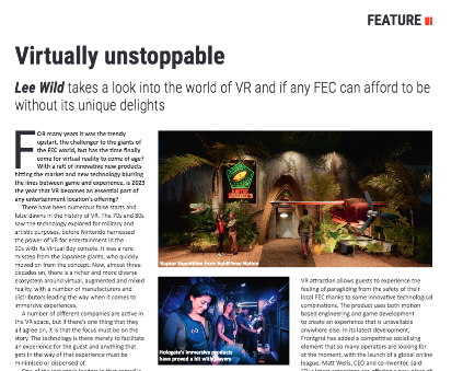 intergamefun's tweet image. Don&apos;t miss our VR feature in the March issue of InterGame:
ow.ly/kLz650NhOaV

#amusement #attractions #entertainment #VR #virtualreality
@HOLOGATE @Triotech1 @frontgrid @SegaAmusements @InowizeTech @SpreeVR 

To be included in a future issue e-mail info@intergame.ltd.uk