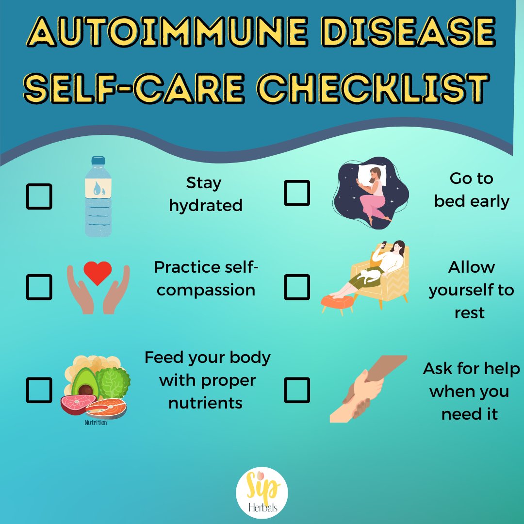 Living with an autoimmune disease can feel like a never-ending battle, but that doesn’t mean you have to give up on taking care of yourself! 

#drinksipherbals #autoimmunedisease #autoimmuneselfcare #aip #autoimmuneprotocol #autoimmunewarrior #chronicillnesswarrior