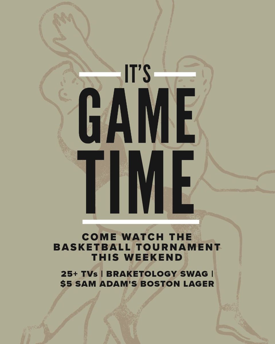BackroadsPub's tweet photo. The madness begins! Come watch the game this Thursday and Friday with us! We have cold beer, delicious food, and basketball on our 25+ big screens. Plus, Sam Adam’s is providing Braketology swag and $5 Sam Adam’s Boston Lager. 🏀 https://t.co/pCmSQy0acW