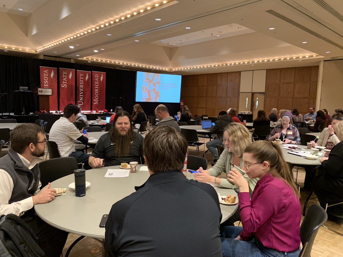 PrezBlackhurst's tweet photo. It’s Staff Development Day at @MSUMoorhead! Proud to work with colleagues who are dedicated to personal and professional development! #DragonFamily #MSUMHeart https://t.co/VHfABmlXZA