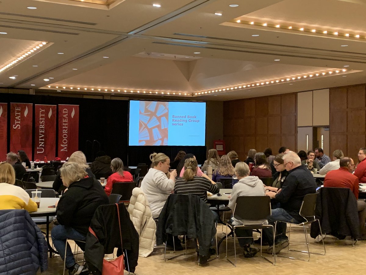 PrezBlackhurst's tweet photo. It’s Staff Development Day at @MSUMoorhead! Proud to work with colleagues who are dedicated to personal and professional development! #DragonFamily #MSUMHeart https://t.co/VHfABmlXZA