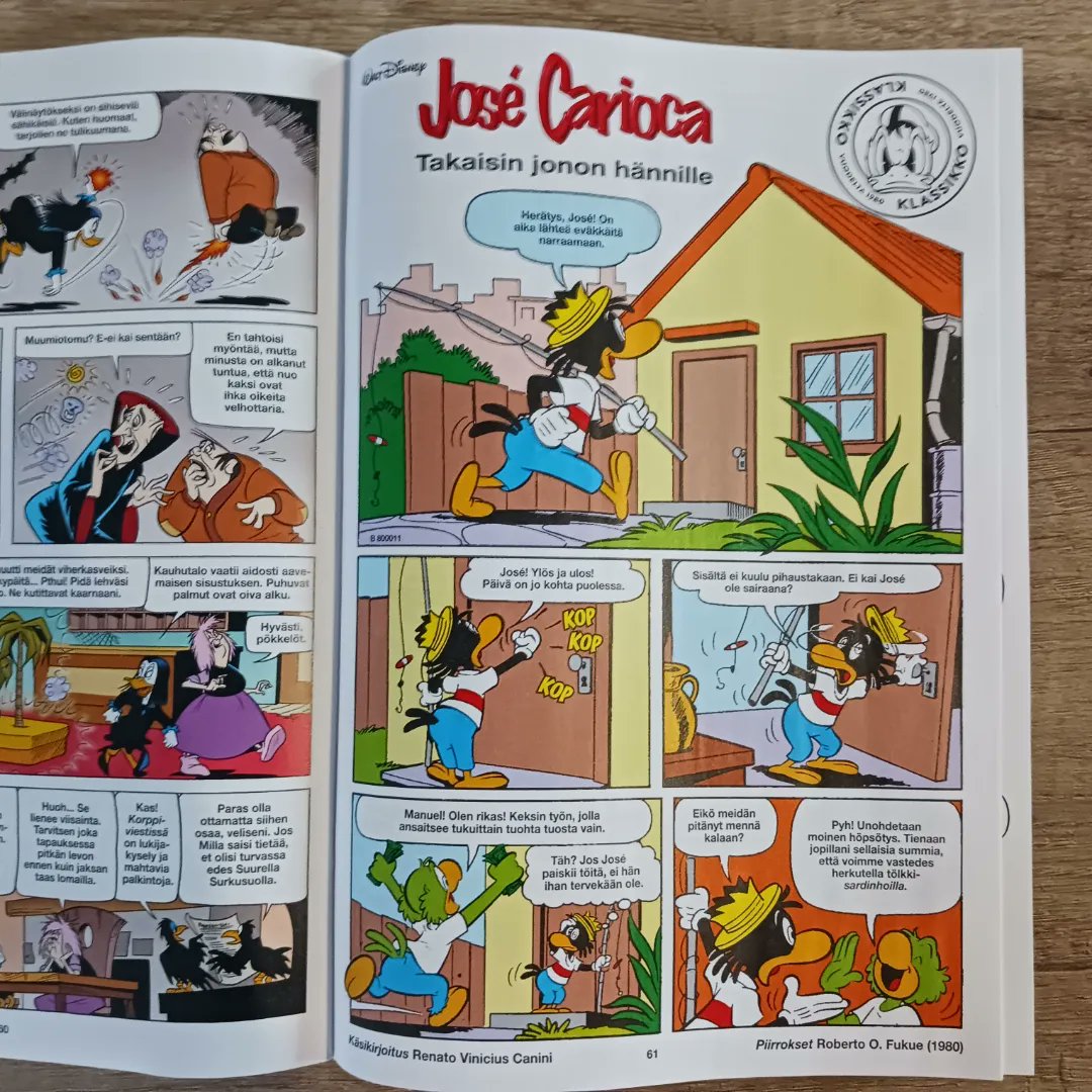 This week's #AkuAnkka and #AkuAnkkaKlassikko contain stories with #rarecharacters.

#ClintonCoot #GertrudeGadwall #00Duck #JoséCarioca #MadMadamMim

#donaldduck #hueydeweylouie #klassikko #classic #comics #disney