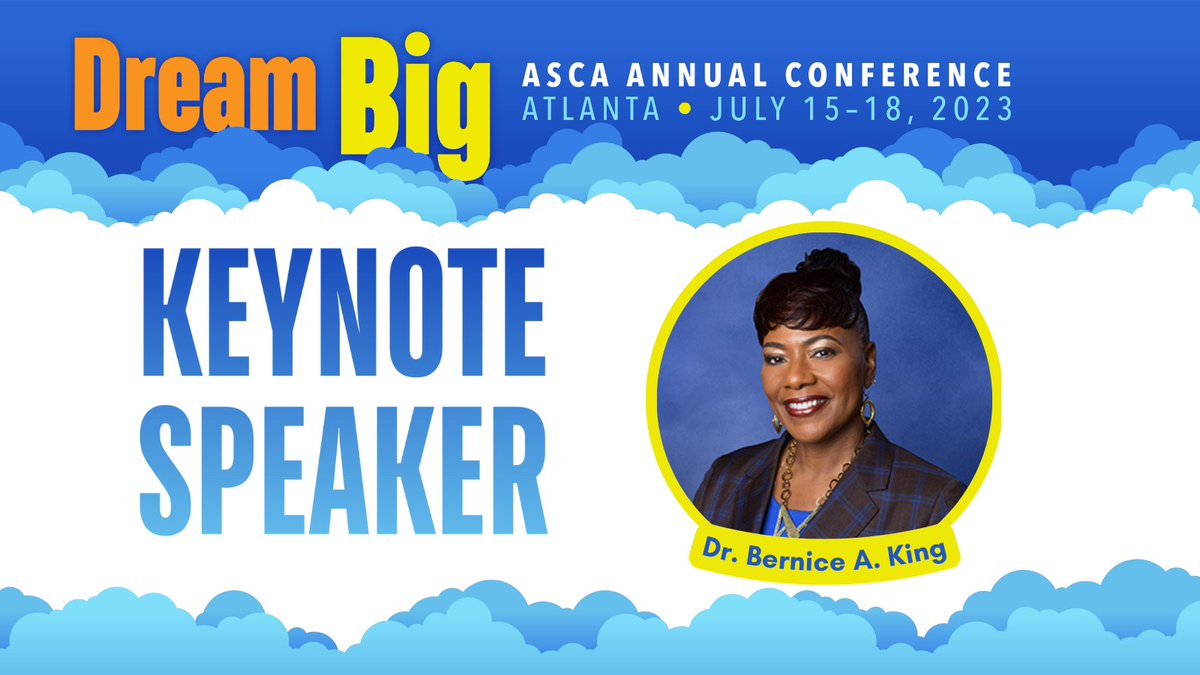 ASCA (@ascatweets) on Twitter photo #ASCA23 Closing Keynote Speaker is <a href="/BerniceKing/">Be A King</a>!
Dr. King is a global thought leader, strategist and CEO of <a href="/TheKingCenter/">The Martin Luther King, Jr. Center</a>. She continues to advance her parents’ legacy of nonviolent social change through advocacy, research and education. Register here: ascaconferences.org/2023/register #ASCA23 Closing Keynote Speaker is <a href="/BerniceKing/">Be A King</a>!
Dr. King is a global thought leader, strategist and CEO of <a href="/TheKingCenter/">The Martin Luther King, Jr. Center</a>. She continues to advance her parents’ legacy of nonviolent social change through advocacy, research and education. Register here: ascaconferences.org/2023/register