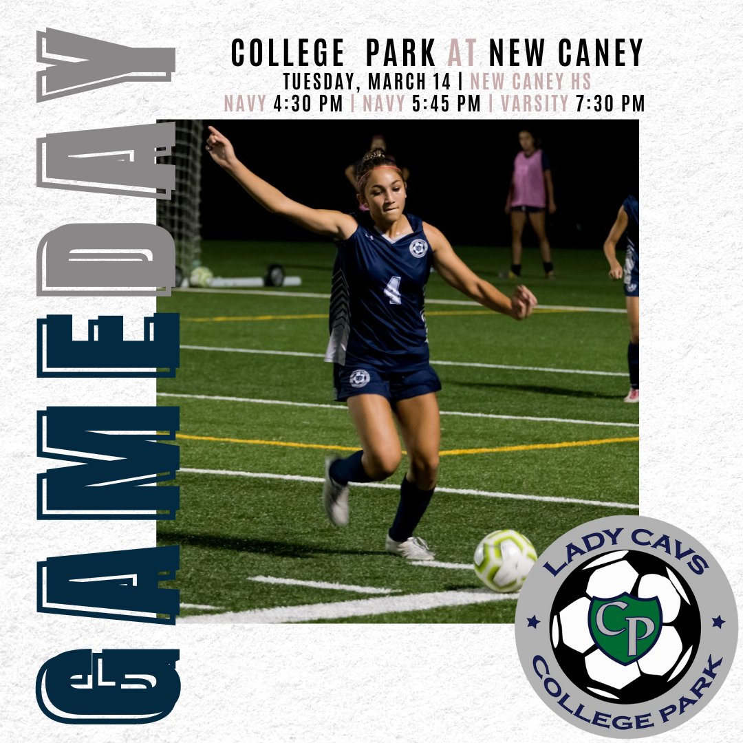 Come out and support Lady Cavs Soccer as they take on New Caney @ New Caney HS! #ladycavssoccer #gocp