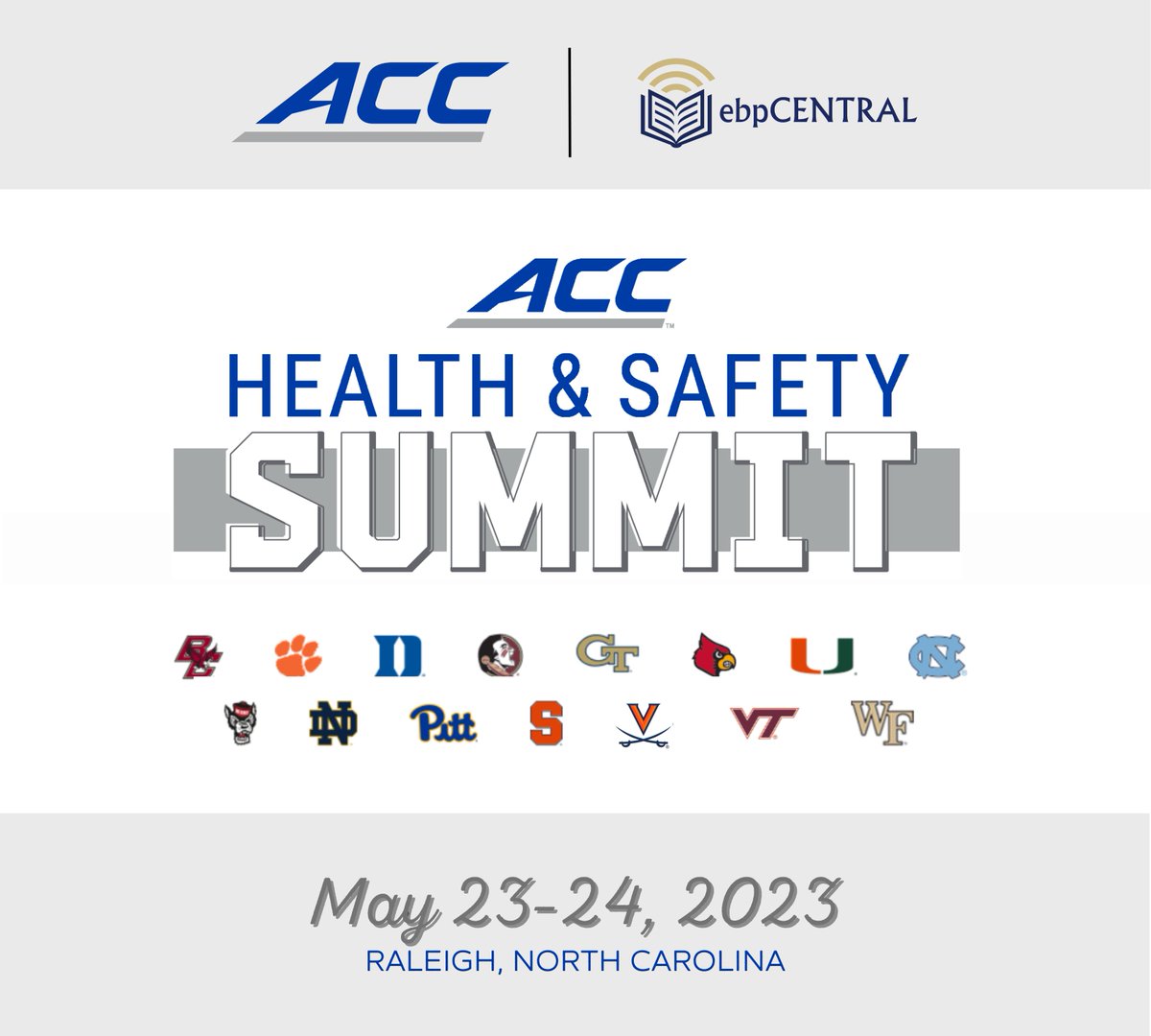 EbpCentral's tweet photo. 🎉We have some very exciting news to share!📰
@EbpCentral is proud to announce 📢 that we have partnered with @theACC as their official ConEd &amp; Exhibits Management partner for their upcoming Health &amp; Safety Summit 2023!
Best of luck to all the teams during March Madness! 🏀🏆 https://t.co/UHRYJRA3lS