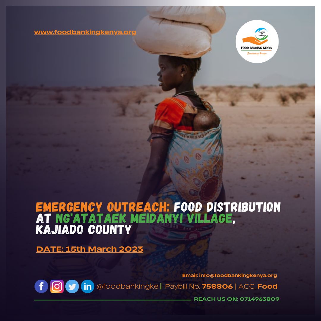 foodbankingke's tweet photo. Tomorrow all roads lead to #Kajiado County with a mission of making #Kenya free from hunger. We plan to reach 3⃣0⃣0⃣0⃣ vulnerable people.
 Volunteer/ Join/ Partner with us  in donating your way.
#Freefromhunger #fooddonationheroes https://t.co/9Byvgw3YkP