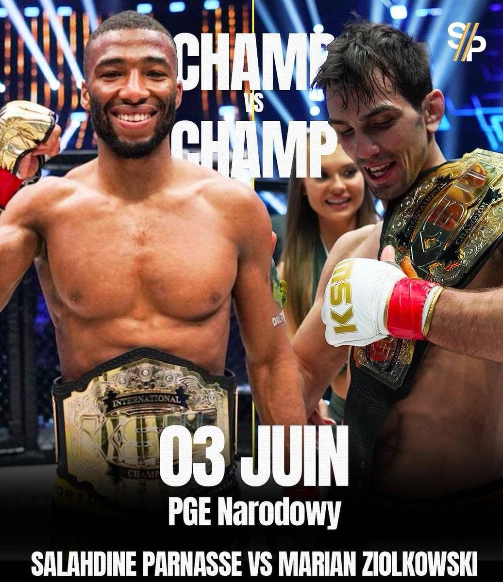 SuperProdige's tweet photo. C'est officiel 📝
Salahdine Parnasse affrontera Marian Ziolkowski lors du KSW COLOSSEUM 2 à Varsovie le 3 Juin 💥
#SUPERPRODIGE #MMA #MMATWITTER #KSWColosseum https://t.co/3kxTvnF2Jg