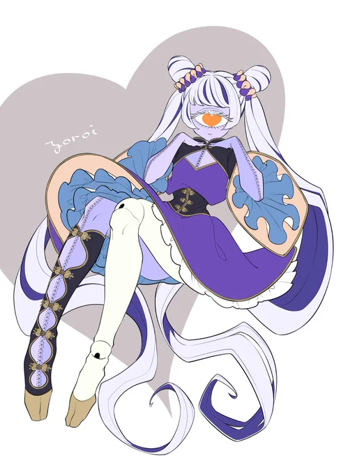 灰色の愛#ヨロイ創作#創作腰骨#単眼 