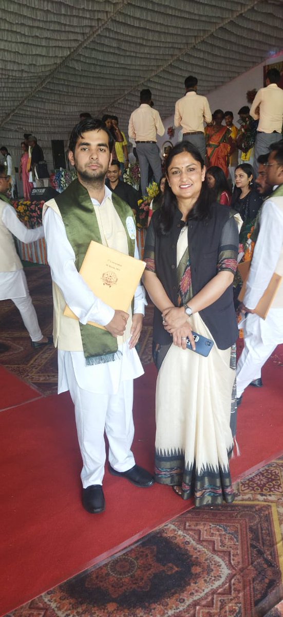 Dear Connections

I am happy to share that I have finally received my degree in 2nd convocation event at Rani Lakshmi Bai central agricultural University, jhansi <a href="/rlbcaujhansi/">Rani Lakshmi Bai Central Agricultural University</a>. 

A wonderful journey with an excellent learning experience came to an end ❤️
#convocation #agriculture