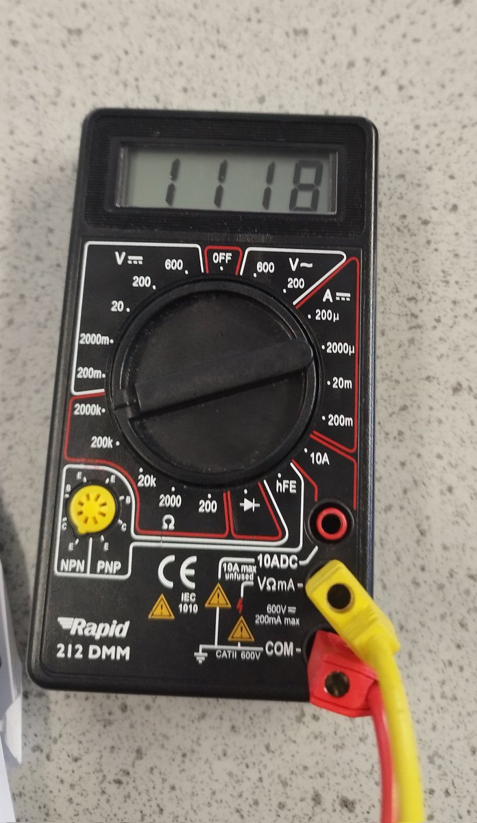 The_Urell's tweet photo. Fifth year #Physics investigated if arm length is proportional to human electrical resistance @FingalCC by testing themselves. Should be a fun #StPatricksDay2023 graphing these results for homework. #resistance #FactorsAffectingResistance #Multimeters https://t.co/Een5oWK27e