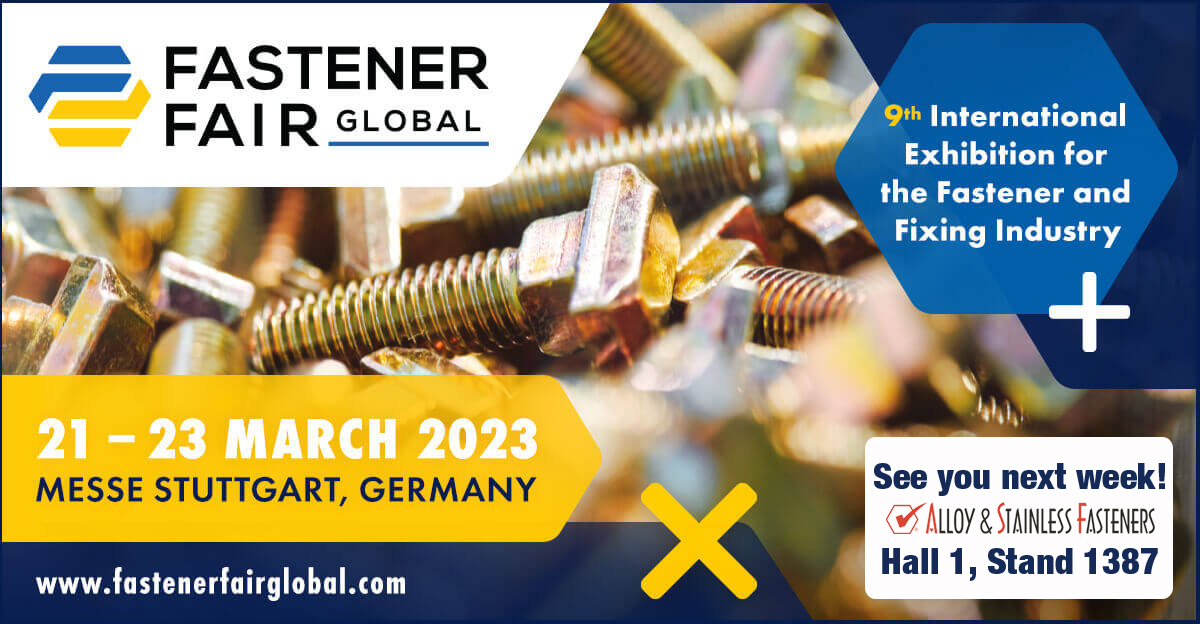 See you next week in Stuttgart for the #FastenerFairGlobal2023 expo!  You can find us in Hall 1, Stand 1387

#GoASF #FastenerNews