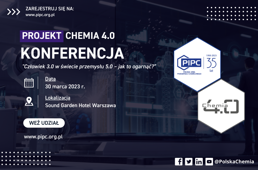 PolskaChemia's tweet photo. Już za nieco ponad 2 tyg. Konferencja #PIPC Chemia 4.0 - udział wezmą przedstawiciele: @IBM, @GoogleCloud_PL, #CIECH, #MarmaPolskieFolie, @StatSoft, @InnoEnergyEU, #Draeger, @Atos, #WinWinBalance.
Zarejestruj się stacjonarnie lub online: https://t.co/PtYnOBK6tW
#cyfryzacja https://t.co/OebdmyaaRI