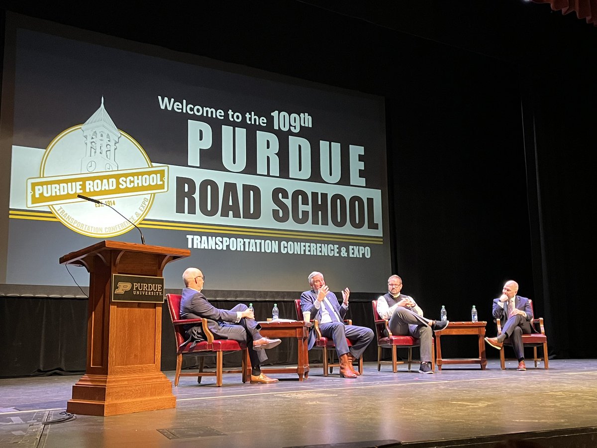 Loeb theater is packed for opening session of <a href="/PurdueRdSchool/">Purdue Road School</a> for opening session with Gov Holcomb, Mayor Jensen, Commissioner Smith and ICI President Hedgecock.