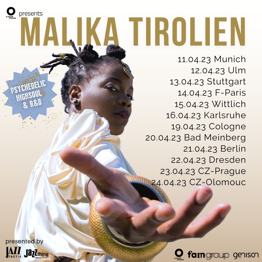 MalikaTirolien's tweet photo. We are back to EU this spring and this time, we are headlining! 😍

So grateful for the team putting all of this together and for my dear bandmates who always have my back. 💜

#HIGHER #andHIGHER https://t.co/0oGjgKpkzE
