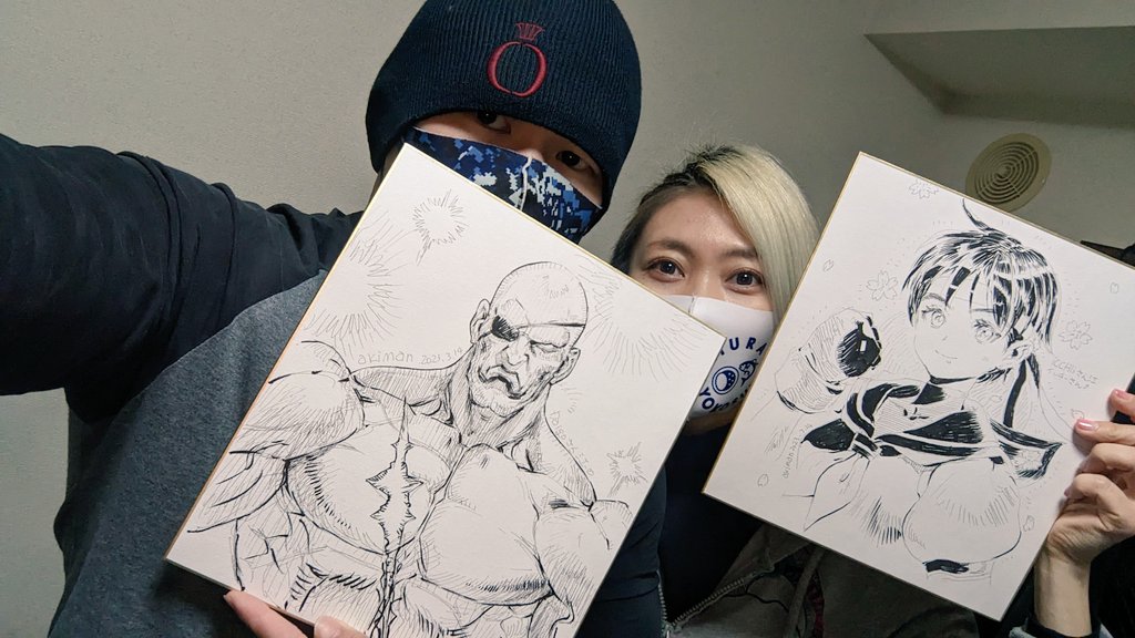 Dragonkick74's tweet image. あきまん先生とのお仕事終わりました〜!たくさんお話していただいた!😂
そしてそして!!!!あきまん先生より!!描き下ろしの!!サイン色紙をいただきました!!!!😱
あきまん先生!本日は貴重な機会、夢のようなお時間を本当にありがとうございました!!
#StreetFighter