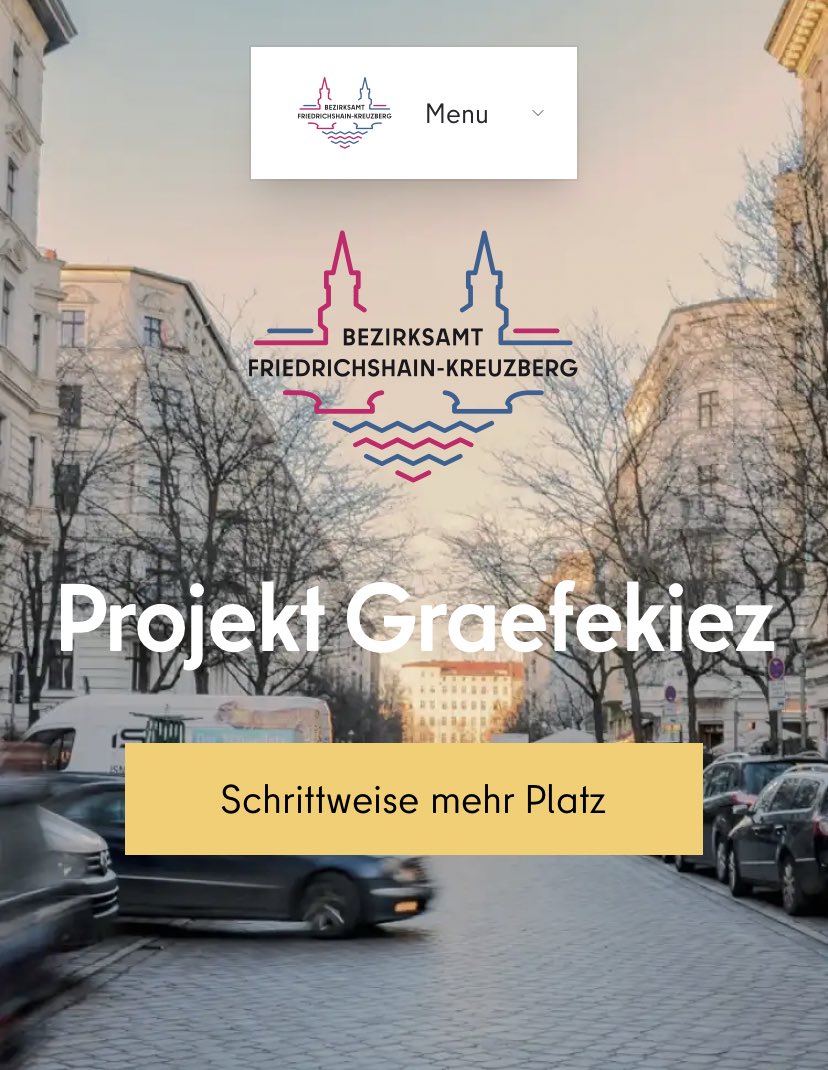 Schrittweise mehr Platz: Projekt #Graefekiez startet. Gemeinsam mit <a href="/WZB_Berlin/">WZB</a> &amp; <a href="/hey_paperplanes/">paper planes e.V</a> Maßnahmen für mehr:
#Verkehrssicherheit
#Klimaanpassung
#Mobilitätswende.
#Xhain #Verkehrswende ➡️ berlin.de/ba-friedrichsh…