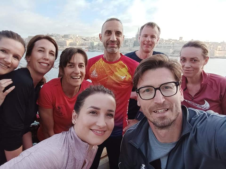 Horatio_eu's tweet photo. Day 2. Horatio Congress on Malta with this friends🇲🇹 🇨🇿 🇸🇯 sharing the same route in the morning - morning run #horatiomalta2023  ☀️🍀🥰🙏 https://t.co/KBSVaMw5RE