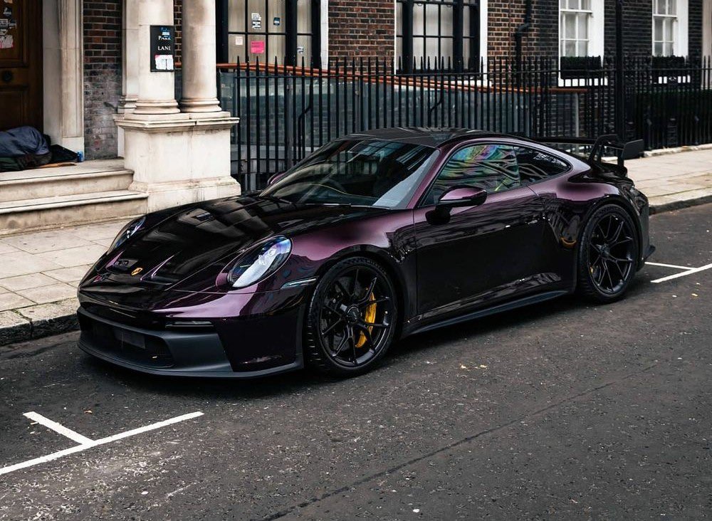 PorscheCIub's tweet photo. Paint-to-Sample Amethyst Metallic 992 GT3 https://t.co/QxgipcX3mA