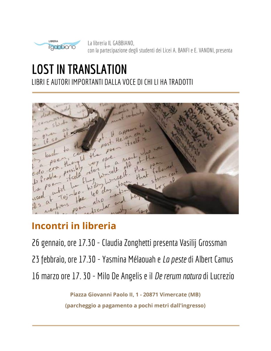 realimauro's tweet photo. 16.03.23 grande incontro alla libreria #Ilgabbiano a #Vimercate con #MiloDeAngelis e la sua traduzione di #Lucrezio @Mondadori https://t.co/y5QXgtiQVx