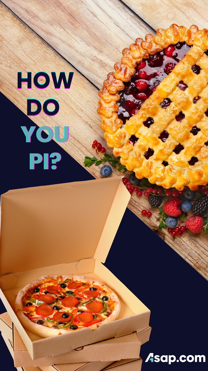 It’s National Pi Day! Which pie do you prefer?
#NationalPiDay #howdoyoupi